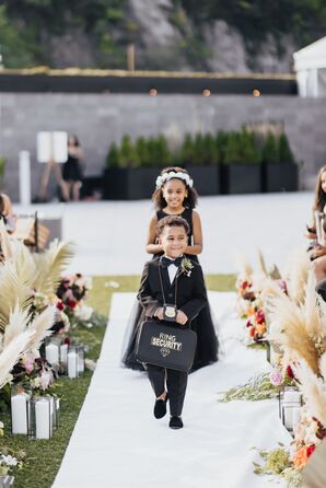 Ring Bearer and Flower Girl at New Jersey Wedding