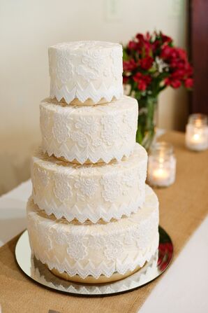 Lace Detailed Homemade Cake