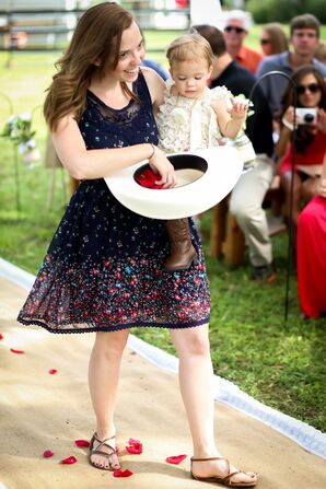 Ashley and Jason’s Flower Girl with Cowboy Hat