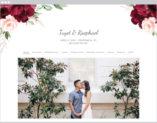 Beloved Red Floral Design