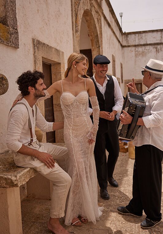 Dance of Puglia by LOVE by Ricca Sposa 25-010(2) Savina Mermaid and Trumpet Wedding Dress - 6