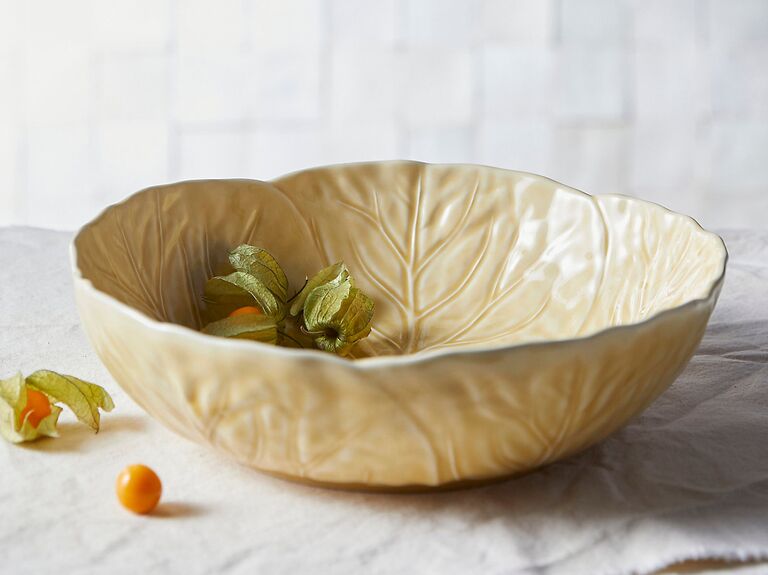 Cabbage shaped bowl, gift idea for 18th anniversary from Terrain. 