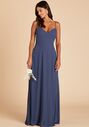 Birdy Grey Devin Convertible Dress in Slate Blue V-Neck Bridesmaid Dress - thumbnail - 3