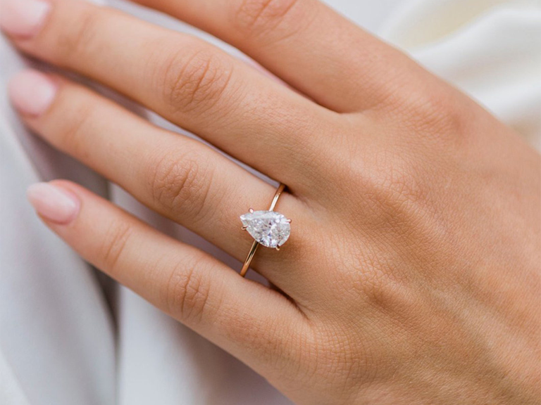 18 Dainty Thin Band Engagement Rings