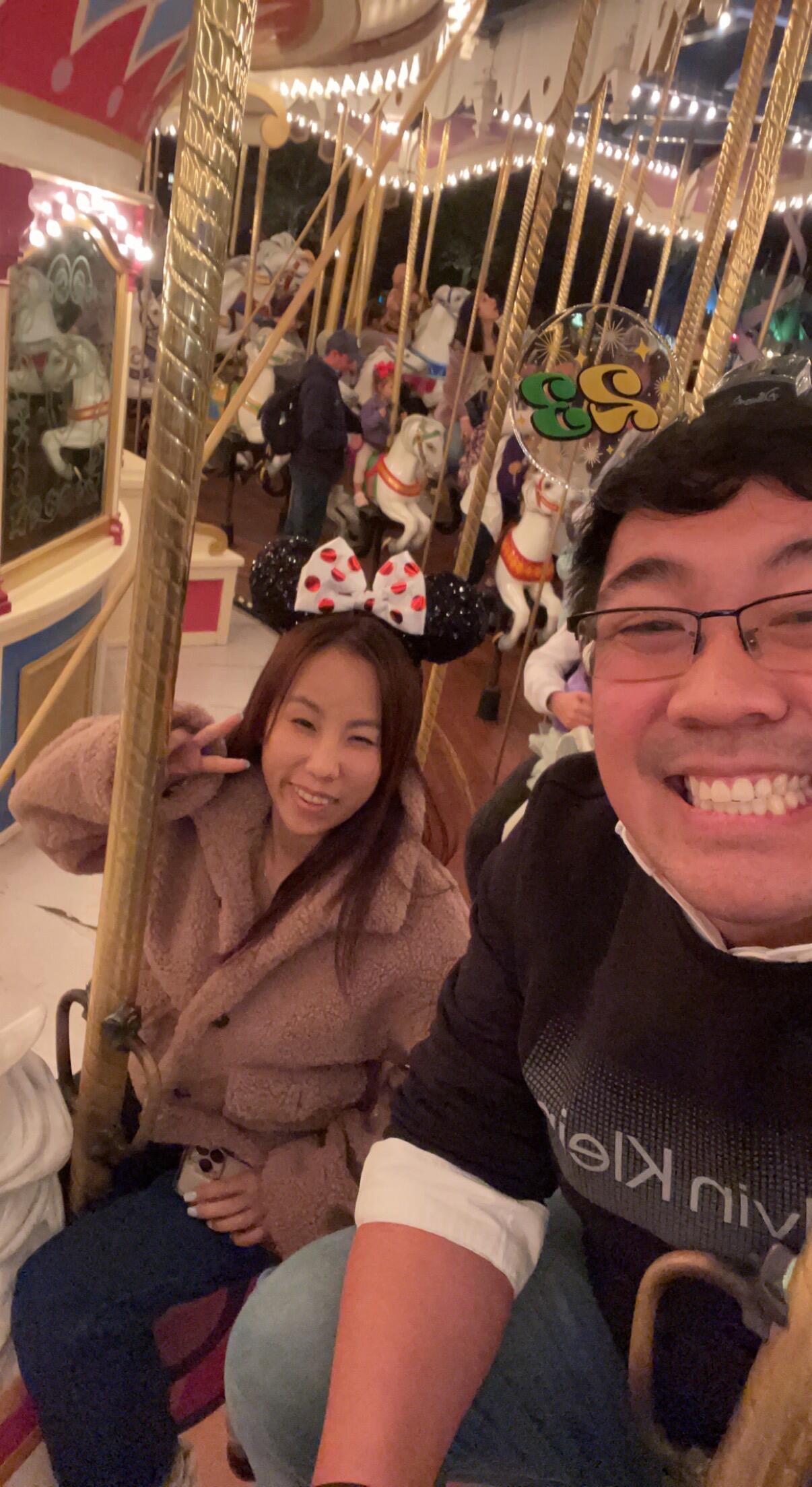 For their 5th year together, Phong surprised Trinh with tickets to Disney World. According to Phong, seeing Trinh get excited over the fireworks/light show at the castle made him fall in love all over again.