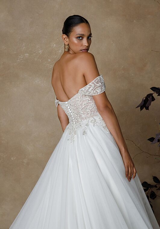 Justin Alexander Gladys A-Line Wedding Dress - 4