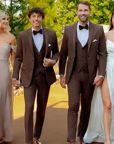 BLACKTIE METRO Chocolate Wedding Suit Brown Tuxedo