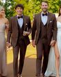 BLACKTIE METRO Chocolate Wedding Suit Brown Tuxedo - thumbnail - 1