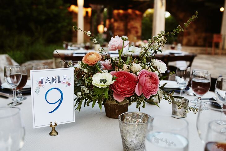 Garden-Inspired Ranunculus and Anemone Centerpieces