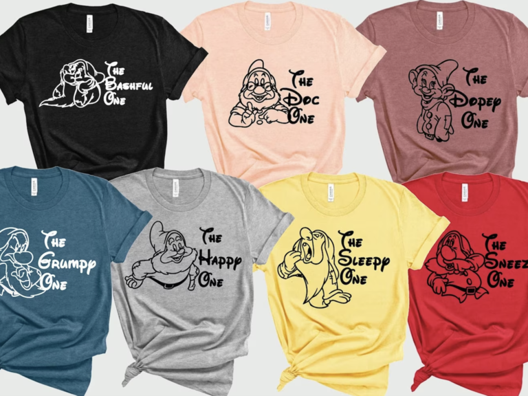 Seven Dwarfs Disney Bachelorette Party T-Shirts