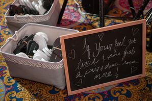 Flip-Flops Wedding Favor in Basket