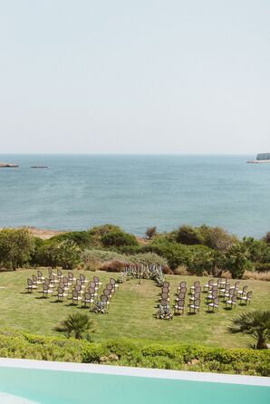 Waterfront Wedding Ceremony in Mediterranean in Algarve, Portugal