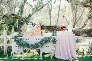 Vintage Preceremony Drink Display