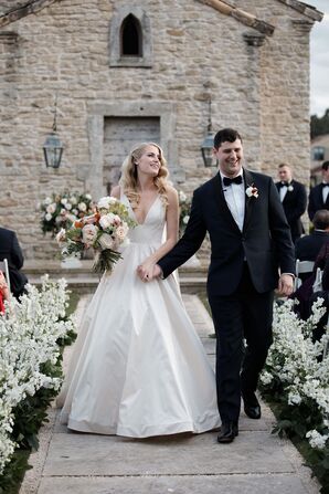 Bride and Groom After the Aisle