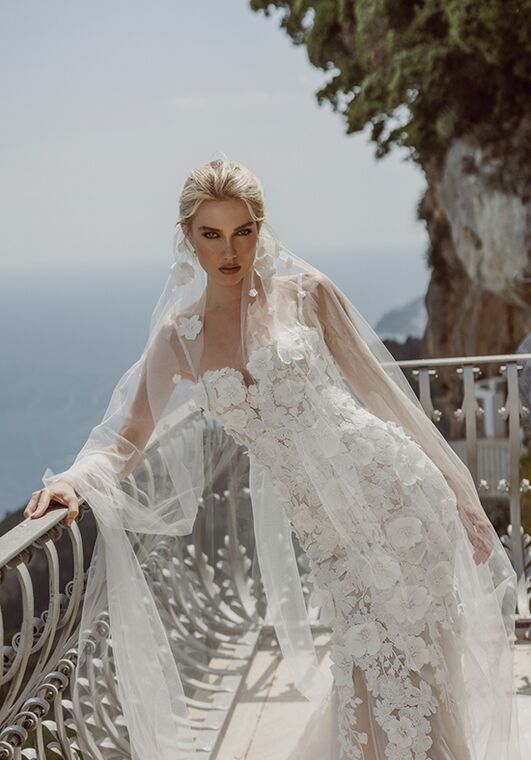 Amalfi Passion collection by Ricca Sposa Manlio 24-026 Fit-and-Flare Wedding Dress - 4