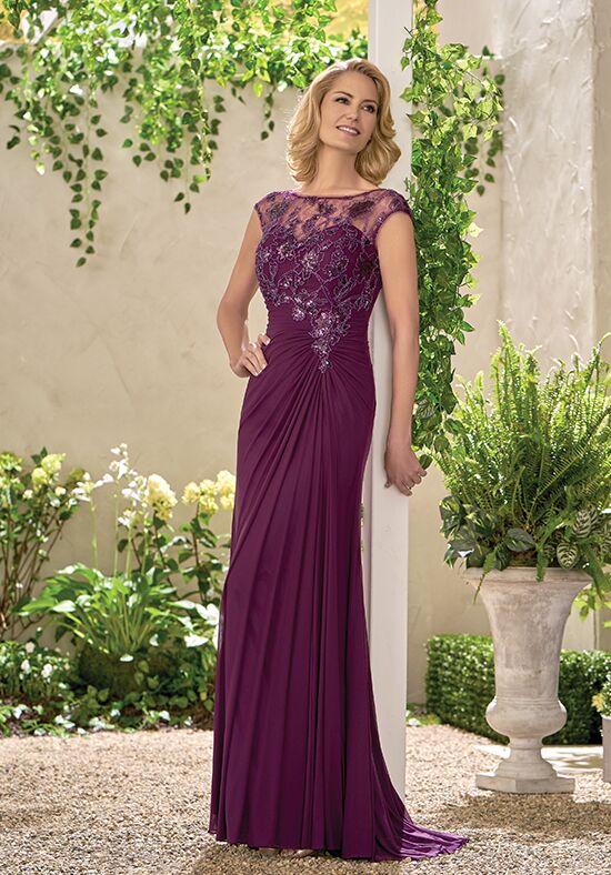 Jade Mother of the Bride by Jasmine J195010 Purple Mother Of The Bride Dress - 1