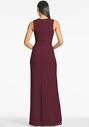 Sachin & Babi Loretta Gown - Deep Wine V-Neck Bridesmaid Dress - thumbnail - 5
