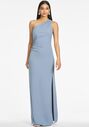Sachin & Babi Cece Gown - Slate Blue One Shoulder Bridesmaid Dress - thumbnail - 4