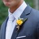 Simple Single Yellow Rose Boutonniere
