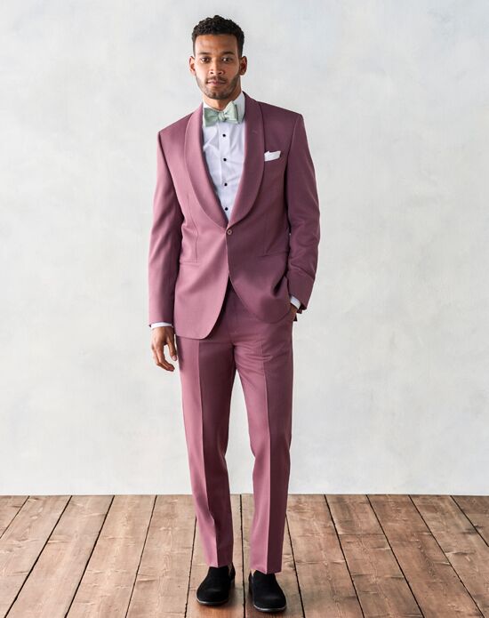 The Black Tux Rose Shawl Collar Tuxedo Pink Tuxedo - 1