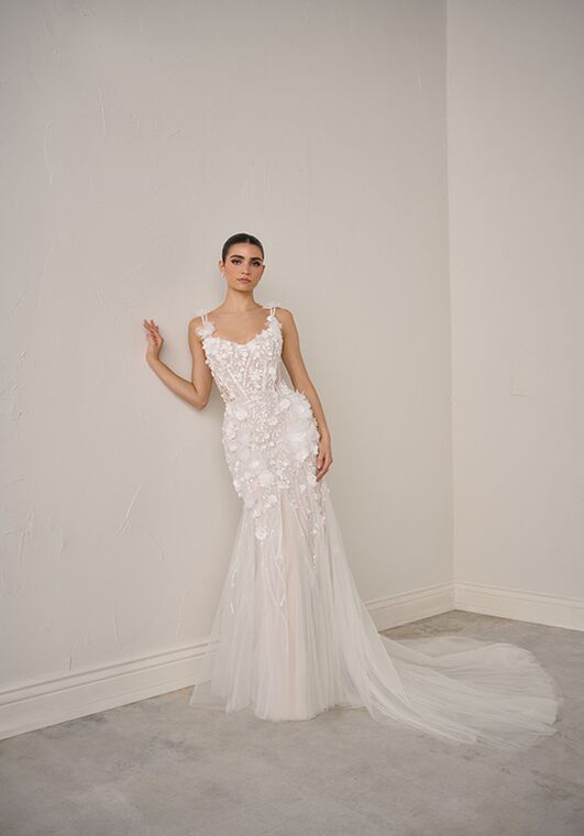 Justin Alexander Signature Ambrosia Fit-and-Flare Wedding Dress - 5