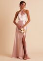 Birdy Grey Monica Dress in Rose Gold Halter Bridesmaid Dress - thumbnail - 3