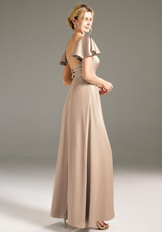 AW Bridal AW LOTUS DRESS V-Neck and Plunge Bridesmaid Dress - 5