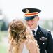 Bride and Groom at Lakefront Wedding