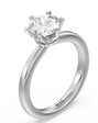 With Clarity Classic Cushion, Emerald, Marquise, Radiant, Round, Oval Cut Engagement Ring - thumbnail - 2