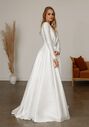 Olivia Bottega Mikado Wedding Dress Ester with Long Sleeves A-Line Wedding Dress - thumbnail - 6