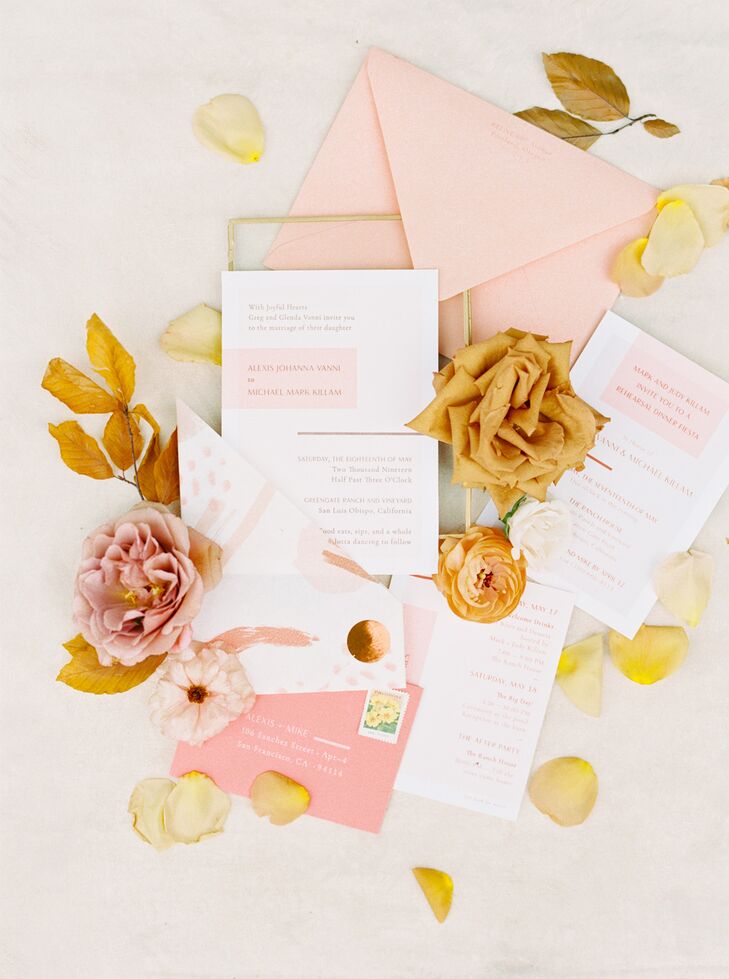 Wedding Paper Goods at Greengate Ranch & Vineyard in San Luis Obispo, California