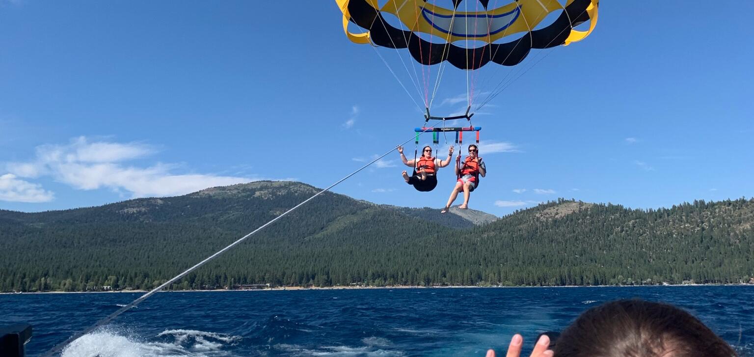 Picture of Parasailing Over Lake Tahoe