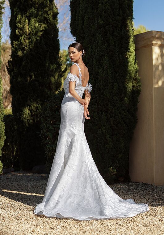 Moonlight Collection J6932 Mermaid and Trumpet Wedding Dress - 3