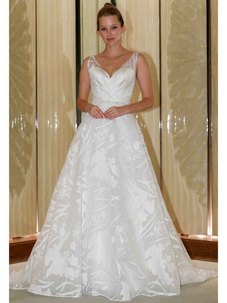 Randy Fenoli Fall 2019 Bridal Collection A-line wedding dress with sleeveless bodice