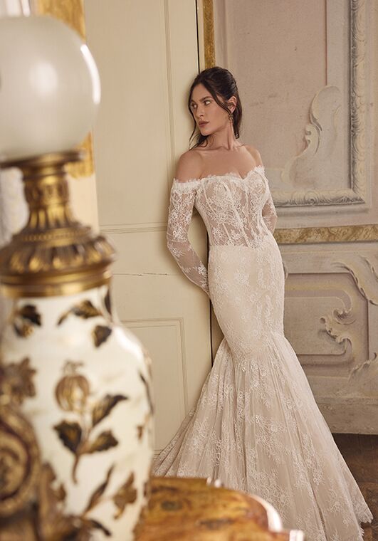 Justin Alexander Lolita Mermaid and Trumpet Wedding Dress - 4