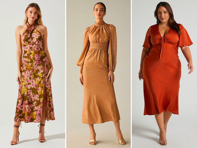 Three wedding guest cocktail dresses 