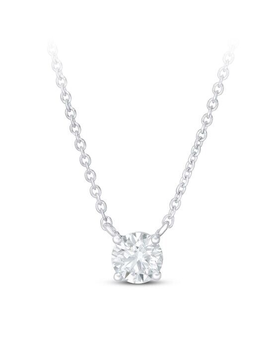 Kay Jewelers Lab-Created Diamonds by KAY Necklace 1/2 ct tw 14K White Gold 19" Wedding Necklaces photo - 1