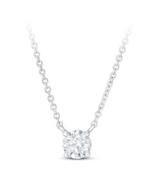 Kay Jewelers Lab-Created Diamonds by KAY Necklace 1/2 ct tw 14K White Gold 19" Wedding Necklace photo