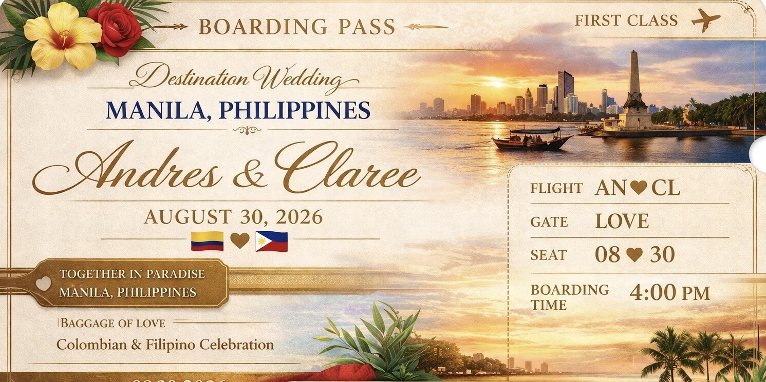Andres & Claree Home Page Banner
