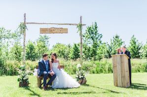 DIY Ceremony Arch and Seating
