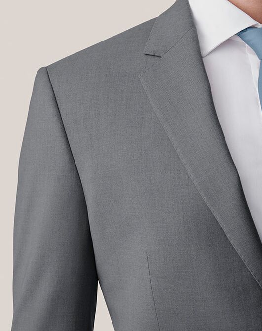 Birdy Grey Suits Taylor Suit Jacket in Charcoal Grey Tuxedo - 4
