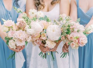 Dreamy, romantic, ethereal—that's the vibe that anchored Beverly (Bev) and Jordan's Chinese-German fusion wedding at Estancia La Jolla in La Jolla, Ca