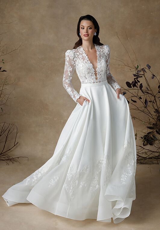 Justin Alexander Gianna A-Line Wedding Dress - 5