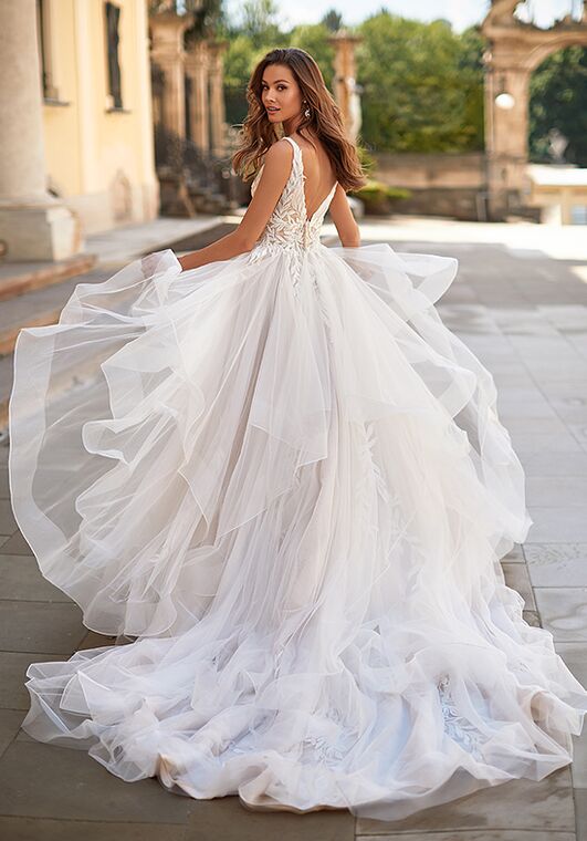 Moonlight Couture H1484 Ball Gown Wedding Dress - 3