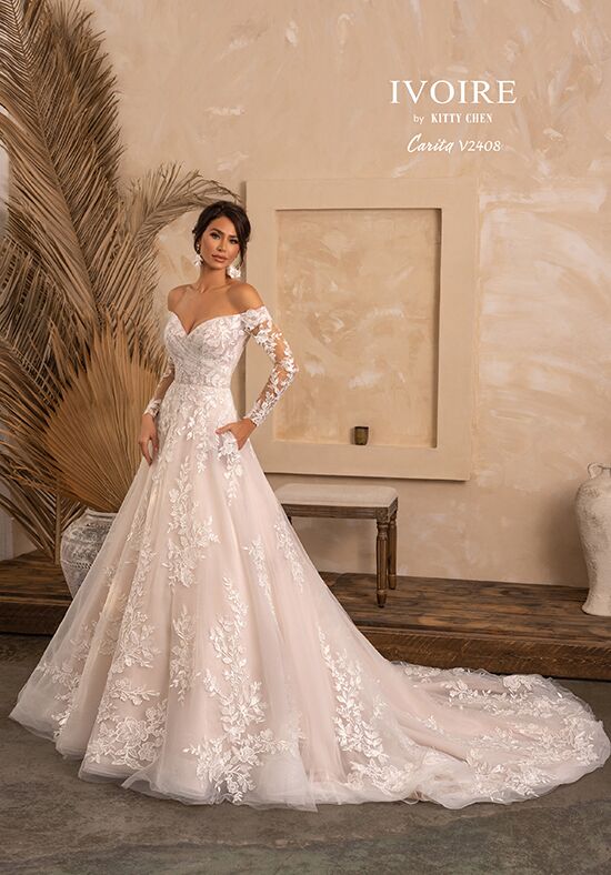 IVOIRE by KITTY CHEN CARITA, V2408 Ball Gown Wedding Dress - 1