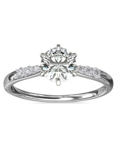Blue Nile Round Cut Engagement Ring