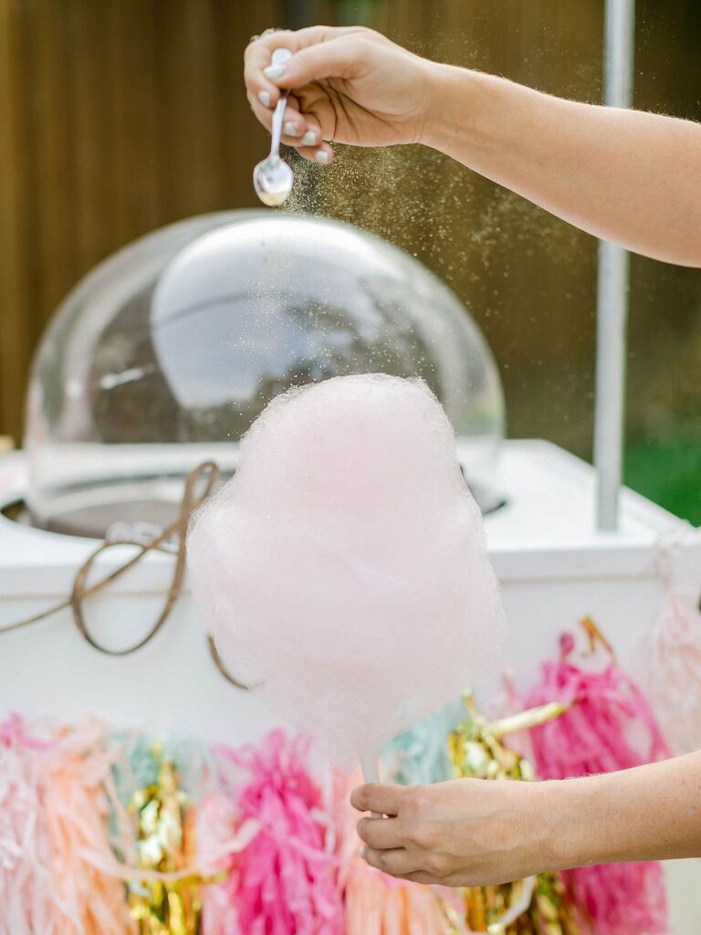 Custom cotton candy station