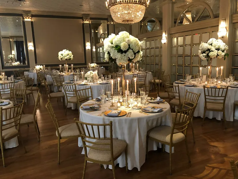 Indoor reception space at Austin Club wedding venue in Austin, Texas
