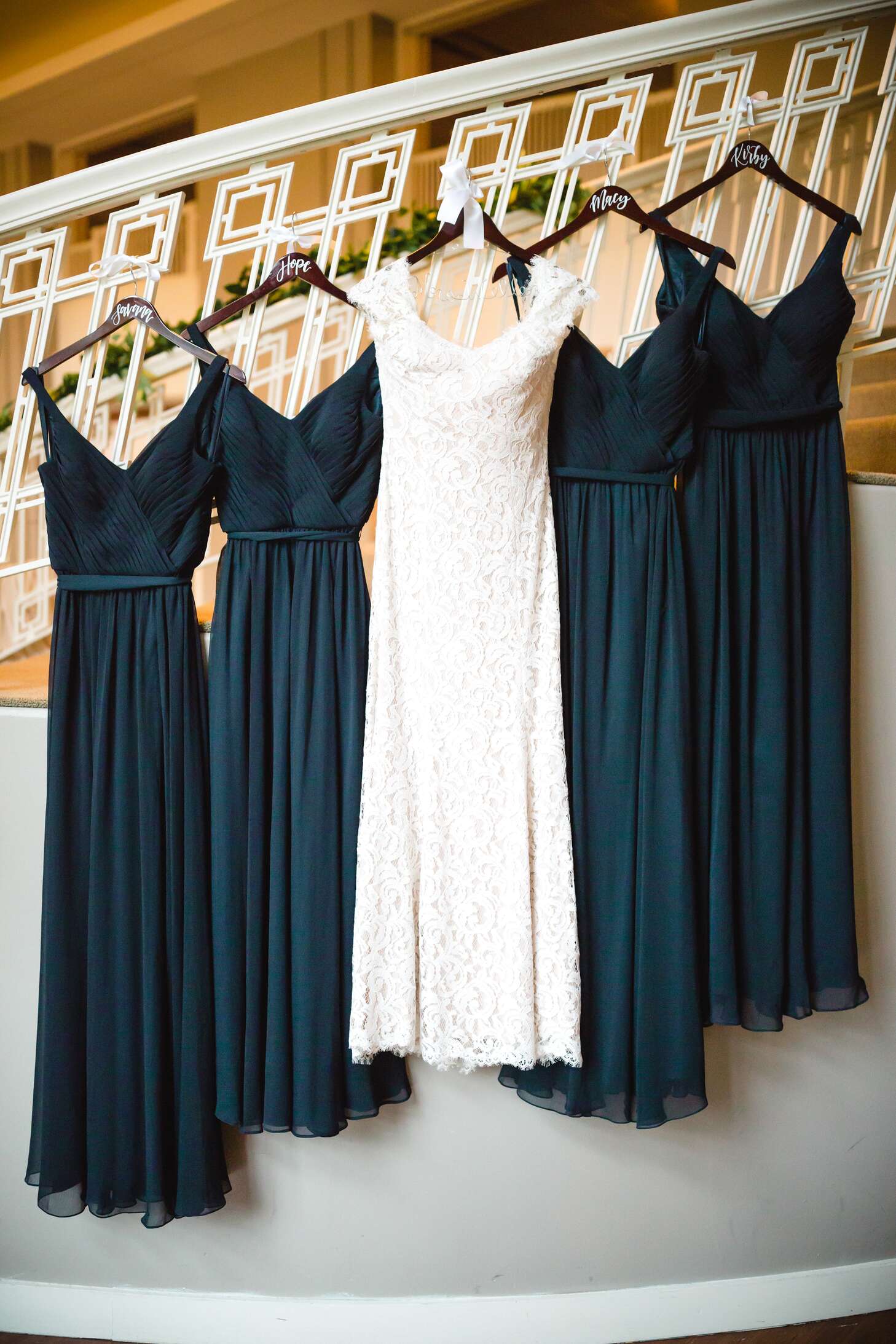 Classic Navy A-Line Bridesmaid Dresses