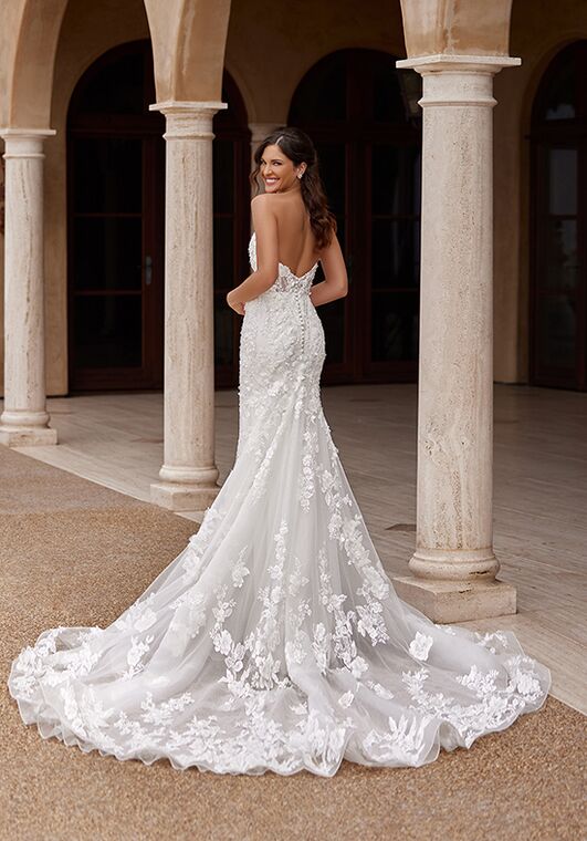 Val Stefani Moonstone Mermaid and Trumpet Wedding Dress - 2